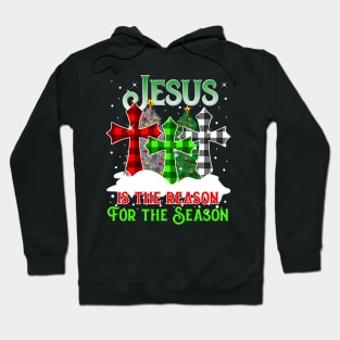 Jesus Is the Reason for the Season Holiday Christmas Pyjama Hoodie